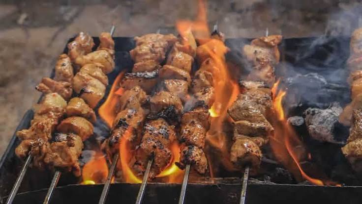 Seekh Tujj Over Charcoal